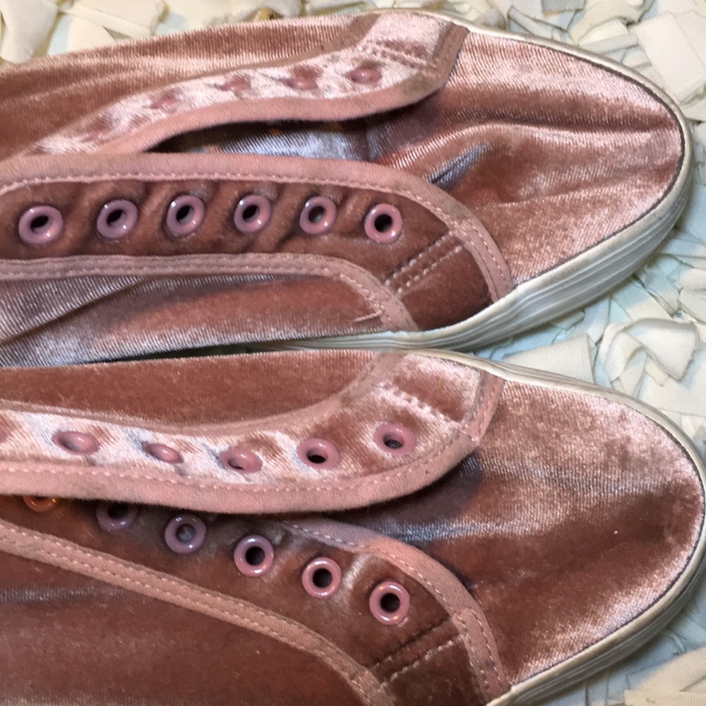 Pretty N Pink Faux shiny Suede Shoes